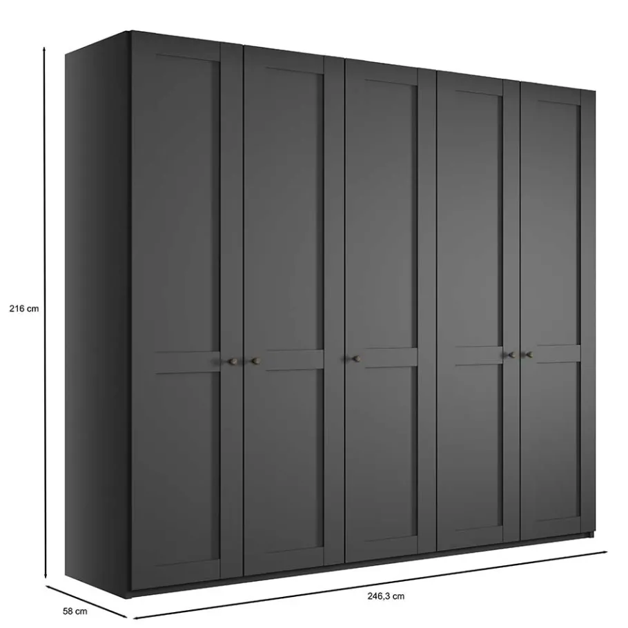 Clearance Wohnen 5-türiger Schlafzimmerschrank - modernes Landhaus - Mataram