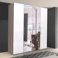 Online Wohnen 2-türiger Schlafzimmerschrank mit Spiegel - Empresian