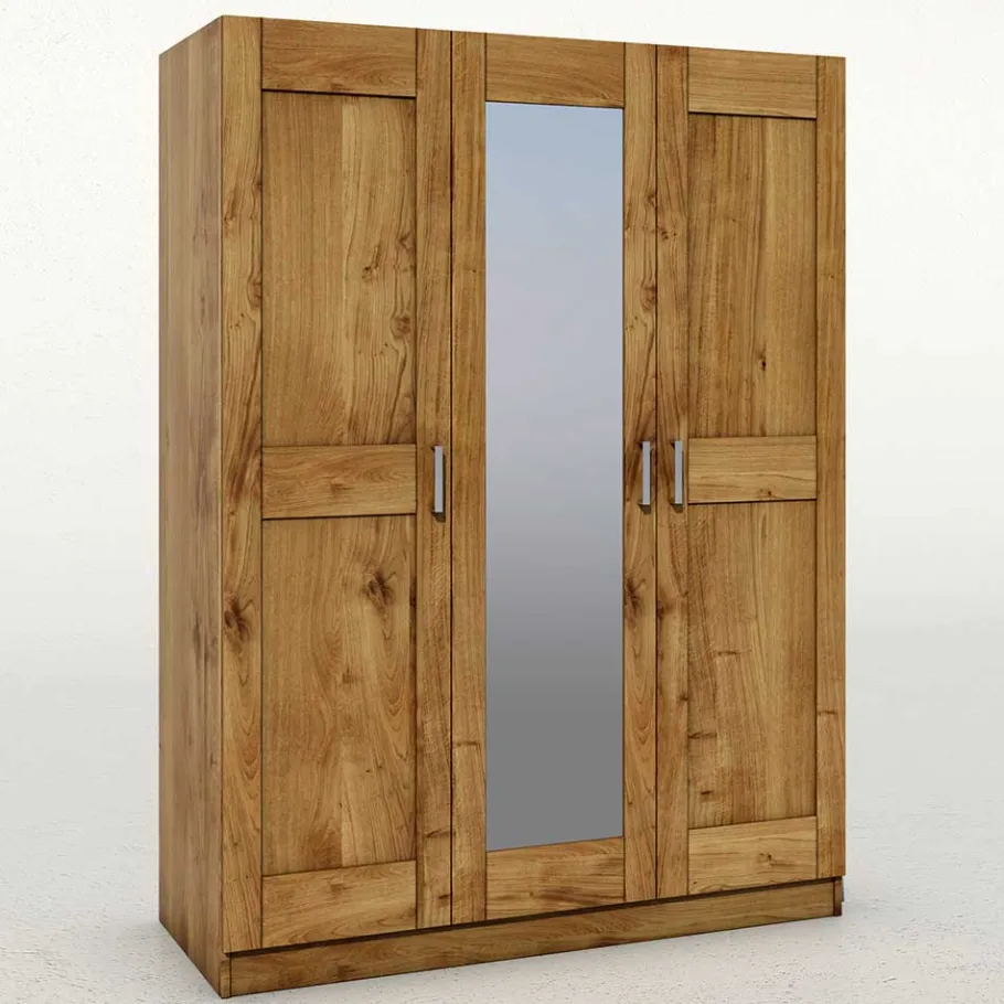 New Wohnen 3-türiger Schlafzimmer-Schrank mit Spiegel - Rirua
