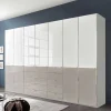 New Wohnen 7-türiger Schlafzimmerschrank zweifarbig - Pascan