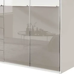 New Wohnen 7-türiger Schlafzimmerschrank zweifarbig - Pascan