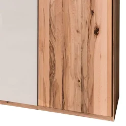Clearance Wohnen 6-türiger Schlafzimmerschrank in Kernbuche & Beige - Krofun