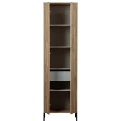 Best Wohnen 2-türiger Schrank in Eiche & Schwarz - Banyo