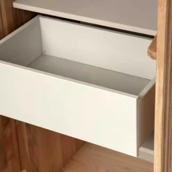 Best Wohnen 2-türiger Schrank in Eiche & Schwarz - Banyo