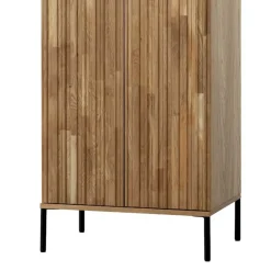 Best Wohnen 2-türiger Schrank in Eiche & Schwarz - Banyo