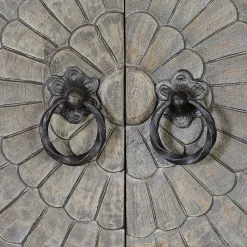 Wohnen 2-türiger Schrank in Grey Wash Holz - Liberatos
