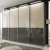Hot Wohnen 4-türiger Schwebetüren-Schrank mit Glas Front - Scolari