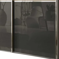 Hot Wohnen 4-türiger Schwebetüren-Schrank mit Glas Front - Scolari
