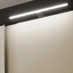 Hot Wohnen 4-türiger Schwebetüren-Schrank mit Glas Front - Scolari