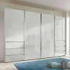 Online Wohnen 4-türiger Schwebetürenschrank in Weiß - Highlamp