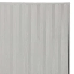 Sale Wohnen 2-türiger Skandi Kleiderschrank in Grau - Huvina