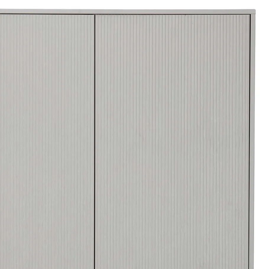 Sale Wohnen 2-türiger Skandi Kleiderschrank in Grau - Huvina