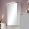 Outlet Wohnen 1-türiger Spiegelschrank fürs Bad in Weiß - Nuszaleva