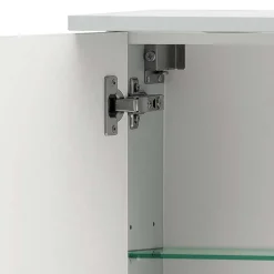 Outlet Wohnen 1-türiger Spiegelschrank fürs Bad in Weiß - Nuszaleva