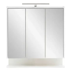 Outlet Wohnen 3-türiger Spiegelschrank mit Ablage - Asinaras