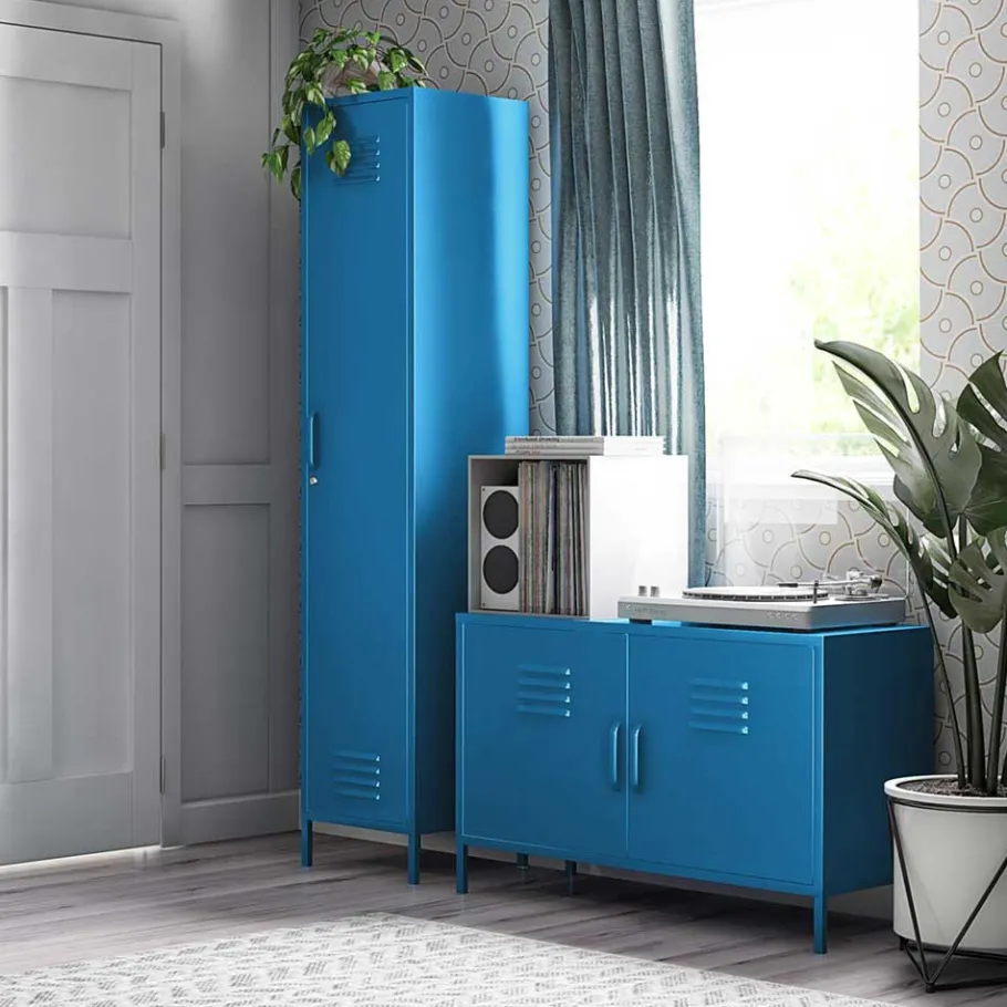 New Wohnen 1-türiger Spindschrank in Blau - Datinel
