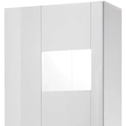 New Wohnen 1-türiger Vitrinenschrank in Weiß Hochglanz - Timmona