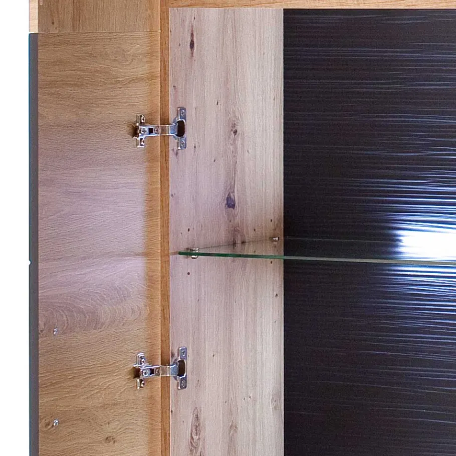 Wohnen 2-türiger Vitrinenschrank modern - Vecenda