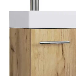 Outlet Wohnen 1-türiger Waschtisch & Spiegel kompakt - Violetty (zweiteilig)