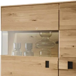 Wohnen 2-türiger Wohnzimmerschrank mit LED Beleuchtung - Xeddos