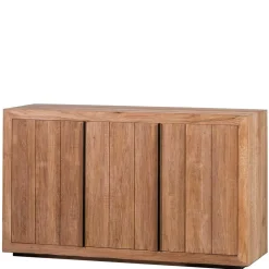 Best Wohnen 3-türiges Sideboard aus Teak Massivholz - Myons
