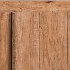 Best Wohnen 3-türiges Sideboard aus Teak Massivholz - Myons