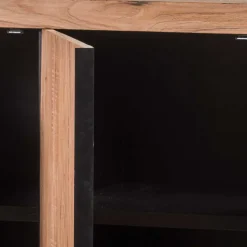 Best Wohnen 3-türiges Sideboard aus Teak Massivholz - Myons