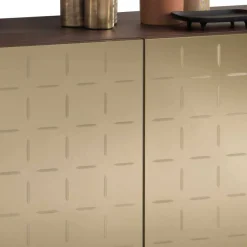 New Wohnen 3-türiges Sideboard mit Spiegel Front Bronze - Imarena