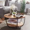 Outlet Wohnen Trommelform Couchtisch mit offenem Gestell - Mojito