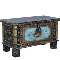 New Wohnen Truhe in Schwarz Blau Bronze - Branle