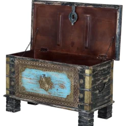 New Wohnen Truhe in Schwarz Blau Bronze - Branle