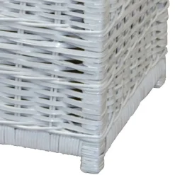 Hot Wohnen Truhe Wohnzimmertisch aus Rattan Weiß - Jacopo