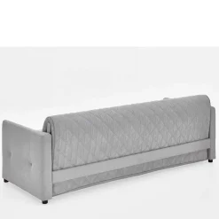 Best Wohnen TTF Ausziehcouch in Hellgrau Stoff - Cyras