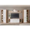 Clearance Wohnen TV Anbauwand Set - Adejano (vierteilig)