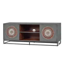 New Wohnen TV Lowboard - dekorativ mit Mandalas - Mesusco
