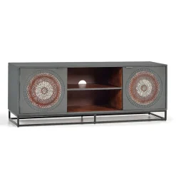 New Wohnen TV Lowboard - dekorativ mit Mandalas - Mesusco