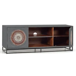 New Wohnen TV Lowboard - dekorativ mit Mandalas - Mesusco