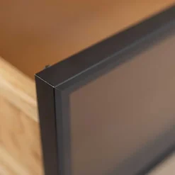 New Wohnen TV Lowboard aus Eiche und Metall - Fabiella