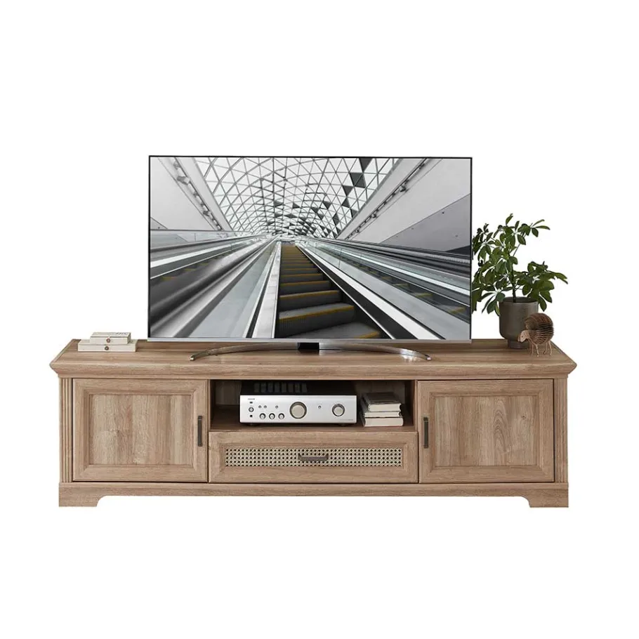Online Wohnen TV Lowboard in Eiche Holzoptik - Barack