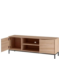 Sale Wohnen TV Lowboard in Eiche Holzdekor - Lunira