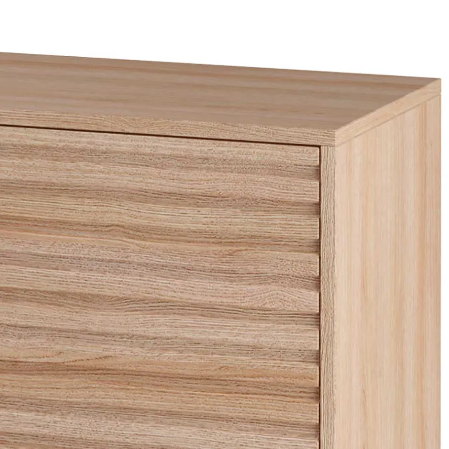 Sale Wohnen TV Lowboard in Eiche Holzdekor - Lunira