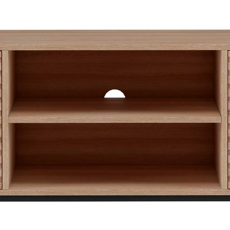 Sale Wohnen TV Lowboard in Eiche Holzdekor - Lunira