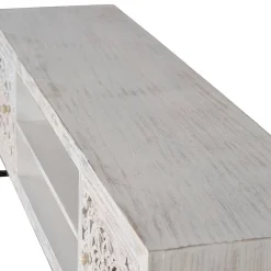 Best Wohnen TV Lowboard in Mangoholz White Wash - Fudorus