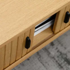 Clearance Wohnen TV Lowboard in ovalem Design - Teorina