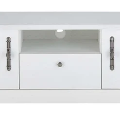 Sale Wohnen TV Lowboard in weißer Holzoptik Pinie - Liancos