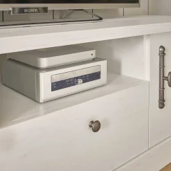 Sale Wohnen TV Lowboard in weißer Holzoptik Pinie - Liancos