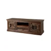 New Wohnen TV Lowboard Solapura aus Teak Massivholz