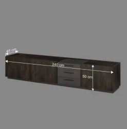 Sale Wohnen TV Lowboard und zwei Hängeschränke Set - Mundo (dreiteilig)