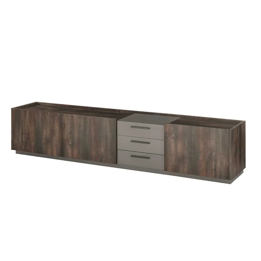 Sale Wohnen TV Lowboard und zwei Hängeschränke Set - Mundo (dreiteilig)