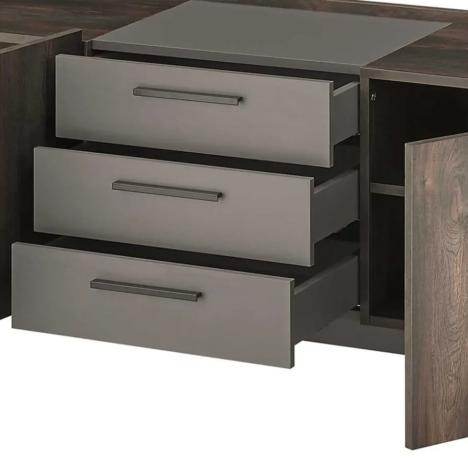 Sale Wohnen TV Lowboard und zwei Hängeschränke Set - Mundo (dreiteilig)